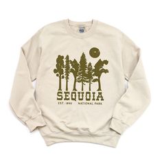 Looking for a cute versatile top to wear this summer? Make sure to grab one of our Vintage Sequoia National Park Sweatshirts! This soft and comfortable shirt is the perfect top for any outfit. It can be paired with biker shorts, Jeans, or the classic stay at home sweats! The bright color adds a pop of summer to any outfit. This sweatshirt is true-to-size, so be sure to order your regular size! If you are looking for a more oversized look, make sure to size up. National Park Shirts, California Shirt, Music Festival Outfits, Sequoia National Park, Vintage Sweatshirt, Biker Shorts, Festival Outfits, Hats For Men, Graphic Sweatshirt