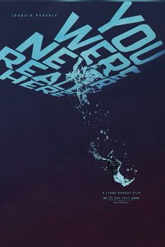 a movie poster with the title's name in blue water