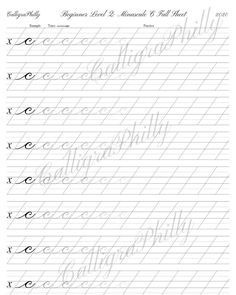 cursive writing practice worksheet