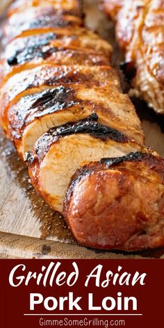 Asian Pork Loin, Healthy Pork Tenderloin, Healthy Pork Tenderloin Recipes, Asian Pork Tenderloin, Tenderloin Marinade, Asian Marinade, Grilling Recipes Pork, Healthy Grilled, Healthy Pork