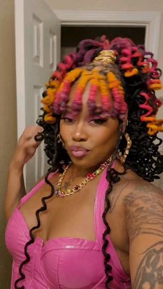 Raenae_McQueen (@raenae_mcqueen) • Instagram photos and videos Heart Loc Style, Updos For Black Women, Dreadlock Wedding Hairstyles, Colorful Locs, Black Locs, Colorful Braids, Colored Locs, Locs Journey, Dreadlocks Hairstyles