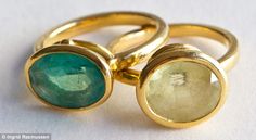 The two unusual-coloured sapphires in green and citrine were found for me by jeweller and gemologist William Welstead, who has a great knack of unearthing weird stones with interesting stories Ruby Pendant, Bangles Jewelry Designs, Interesting Stories, Sparkly Things, Jewellery Inspiration, Bling Rings