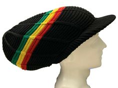 100% Cotton Stripe Rasta Hat Cap Dubwise Deep Visored BeanieTan Irie Reggae Bob Marley Selassie Jamaica XL Dreadlocks Rasta Mesh Summer Net Hat Rastafari Jamaica Tam Stripped & Gift Rasta Dread Knit Tam Hat For Casual Use and Special Occasion Perfect For Summer Fit 57 cm 22cm Rim & 13" deep crown Long & Well Stretches 100% Cotton High Quality Guarantee Buy With Confidence Description 100% cotton One Size Fits Up To XL Light Weight Cooling Breathing Stretchable Fabric Easy Fit Dreadlock Reggae St Rasta Beanie, Rasta Dreads, Knitting Tam, Rasta Hat, Tam Hat, Reggae Bob Marley, Reggae Style, Bob Marley, Hat Cap