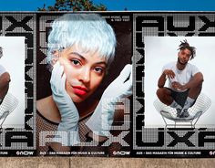 two pictures of a woman sitting in a chair with her hands on her face, and the same photo of a man wearing white gloves