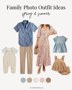 the family photo outfit ideas for spring and summer