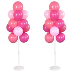 PRICES MAY VARY. COMPLETE SET FOR TWO BALLOON STAND - Balloon stand kit includes everything you need to build 2 set balloon stand,each kit includes 26 quality balloons (3 colors),each stand is 52" in height when fully assembled and can be customized as needed. QUICK, EASY ASSEMBLY - Follow the detailed instruction guide provided with every kit, and easily add a big, beautiful balloon backdrop to your next party or event!The balloon column kit includes two water-weighted base stands to ensure you Pink Bachelorette Party, Balloon Tree, Balloon Tower, Decoration For Wedding, Balloon Display, Balloon Stands, Balloon Kit, Large Balloons, Rainbow Balloons