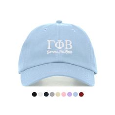 Gamma Phi Beta L/S Baseball Hat - Embroidered Baseball Cap // Sorority Greek Big Little Sister Gift Sigma Delta Tau, Little Sister Gifts, Phi Sigma Sigma, Kappa Kappa Gamma, Gamma Phi Beta, Zeta Tau Alpha, Alpha Delta Pi, Alpha Chi Omega, Alpha Delta