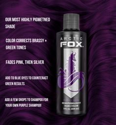 Arctic Fox Ritual And Purple Af, Arctic Fox Hair Dye On Brown Hair, Purple Af Arctic Fox Hair, Purple Rain Arctic Fox Hair, Arctic Fox Hair Dye Combinations Purple, Arctic Fox Purple Rain, Arctic Fox Dye, Artic Fox Hair, Fox Hair Dye