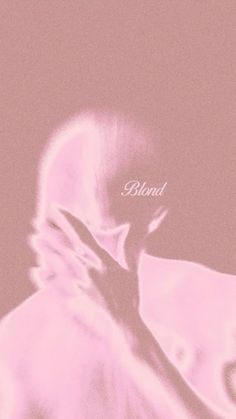 a woman's face is shown with the word blond in white on top of it