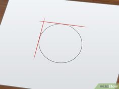 a piece of paper with a circle drawn on it