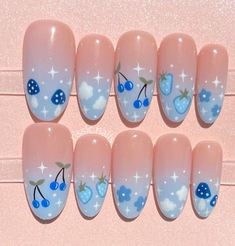 Animal Crossing Nails, Nail Aesthetics, Kids Nails, Fake Nails Designs, Cute Simple Nails, Anime Nails, Cute Acrylic Nail Designs, Baddie Tips, Pretty Gel Nails