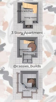 the floor plan for an apartment with three rooms