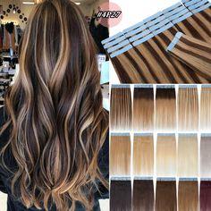 Remy Tape in 100% Human Hair Extensions Skin Weft Ombre Straight Hot 20" 22" 24" Hair Type US HIGH QUALITY --- 100% Virgin Human Hair Remy Tape In Hair Extensions, Invisible Thick-Glue Seamless Fusion Skin Weft. Length & Weight Width Per Piece: 4CM Weigth / Piece: 2G, 2.5G 20PCS = 40G / 50G 40PCS = 80G / 100G 60PCS = 120G / 150G 12 Inch  ( 2G Per Piece, 20PCS ~ 40G, 40PCS ~ 80G, 60PCS ~ 120G) 14 Inch  ( 2G Per Piece, 20PCS ~ 40G, 40PCS ~ 80G, 60PCS ~ 120G ) 16 Inch  ( 2,5G Per Piece, 20PCS ~ 50G Dark Brown To Light Brown, Stylish Hair Colors, Light Auburn, 100 Human Hair Extensions, Tape In Extensions, Natural Blondes, Bleach Blonde, Tape In Hair Extensions, Dark Blonde