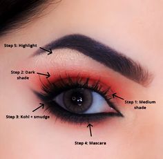 Eyeshadow Steps, Fashion Design Ideas, Make Up Tricks, Makeup Classes, Fall Eye Makeup, Ideal Makeup