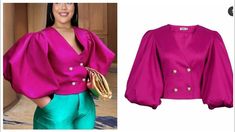 Female Shirts Design, Female Shirt Pattern, Material Top Styles For Ladies, Modern Tops For Women, Top Styles For Ladies, Mikado Silk, Elegant Brunch, Women Shirt Designs, Female Jacket