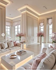 Dining Room Design Luxury, Stylish Room Decor, Classy Living Room, Pink Room Decor, Dream Life House, Luxury House Interior Design, Luxury Homes Dream Houses, Dream House Interior, Design Your Dream House