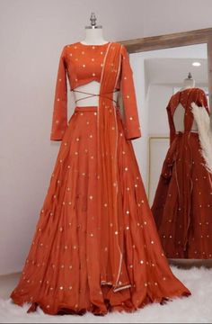 Wedding Party wear Indian Designer Ivory Lehenga choli Dupatta for girls and women custom Stiched Lengha blouse Embroidered thread sari 1 Tailor Outfit, Classy Lehenga, Lehnga Ideas, Shadi Outfits, Grand Dress, Simple Lehenga Choli, Lengha Blouse, Ivory Lehenga, Orange Lehenga