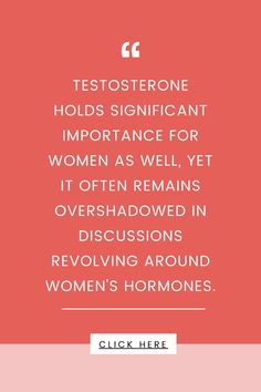 Many believe testosterone is a male-only hormone, but it's crucial for women too. Unfortunately, its role is often overlooked in women's hormonal health, particularly during perimenopause. Click to discover natural ways to balance testosterone for optimal health during this phase. Testosterone For Women, Reducing Blood Pressure, Hormonal Health, Low Libido