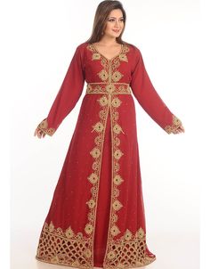 Beautiful 😉 Maroon Georgette Hand Embroidery Party Wear Kaftan 👗 Buy latest Kaftan which are made up from best quality fabrics with latest styles from our large collections at arabicattire.com Shop Now : https://bit.ly/3vSbqvv Buy online @ $135 #fancykaftandresses #indiankaftans #kaftandressesnearme #kaftaneid #modernkaftandresses #arabicattire #caftan Festive Dabka Embroidered Georgette Kaftan, Festive Saree-style Kaftan With Dabka Work, Festive Kaftan Saree With Dabka Work, Diwali Reception Kaftan With Resham Embroidery, Festival Georgette Kaftan With Dabka Detailing, Georgette Kaftan For Eid Reception, Festival Georgette Kaftan With Dabka, Festive Georgette Kaftan, Anarkali Kaftan With Zari Work For Diwali