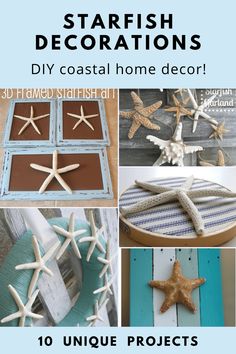 starfish decorations are easy to make and can be used as wall art