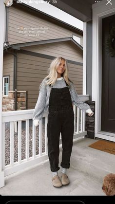 Overalls And Birkenstocks, Womens Overalls Outfits Winter, Granola Outfit Inspiration, Sweatshirt And Overalls Outfit, Carhartt Overalls Outfit Aesthetic, East Coast Outfits Fall, Comfy Birkenstock Outfit, Almond Mom Aesthetic Outfit, Fall Outfits Birkenstocks