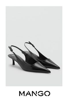 Take advantage of the best discount of the year with Black Friday, Faux leather, Slip on design, Pointed, Kitten heel, 2.17 in heel, Buckle, Inner lining Low Heel Faux Leather Heels With Sculpted Heel, Faux Leather Pointed Toe Heels With Heel Strap, Elegant Pointed Toe Faux Leather Slingback Pumps, Formal Faux Leather Slingback Pumps With Heel Strap, Modern Pointed Toe Faux Leather Heels, Formal Open Heel Faux Leather Heels, Formal Faux Leather Heels With Open Heel, Elegant Faux Leather Slingback Pumps For Formal Occasions, Elegant Formal Faux Leather Slingback Pumps