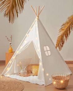 Montessori Bed Ideas for Toddlers Indoor Tent For Kids, Toddler Tent, Canvas Teepee, Childrens Tent, Play Teepee, Tent For Kids, Indoor Tents, Teepee Play Tent, Kids Teepee