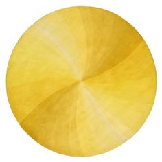 a yellow circular object on a white background with no image to describe, it looks like an abstract painting