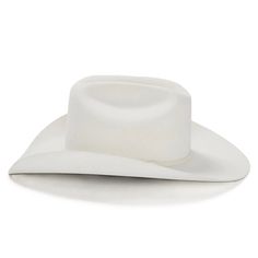 The Stetson Deadwood 4X Cowboy Hat is a high-quality 4X wool cowboy hat that embodies classic Western style. Here are the key details about this iconic hat: Design Features: Color: White Crown Height: Taller silhouette with a 4 5/8” crown Brim: Curved 4” brim Buckle Detail: Elegant 3-piece silver buckle at the matching hatband Comfort: Leather interior sweatband for a comfortable fit Craftsmanship: Proudly made in the U.S.A. Setting the Standard: Stetson’s heritage dates back to the 1860s when J White Western Hat With Flat Bill, Western White Hat With Curved Brim, Luxury Fitted White Cowboy Hat, Luxury White Cowboy Hat With Curved Brim, Clint Eastwood Cowboy Hat, Cowboy Hat Styles, Modern Cowboy, Stetson Hat, Kids Boots