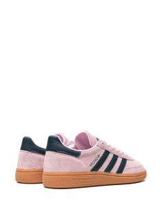 Adidas Handball Spezial "Clear Pink" Sneakers - Farfetch Clear Sneakers, Dream Wishlist, Adidas Handball Spezial, Adidas Handball, Sneakers Pink, Digital Closet, Adidas Spezial, Fits Inspo, Round Logo