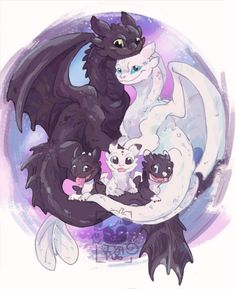 three black and white cats sitting on top of each other in the shape of a dragon