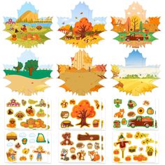 an image of autumn stickers