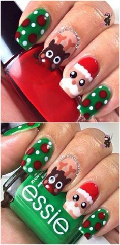 Diy Christmas Nail Art, Christmas Nails Diy, Nail Art For Kids, Mauve Nails, Nails For Kids