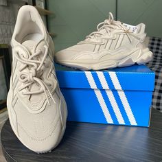 Brand New, Never Worn. Colors: Clear Brown, Feather Gray, Wonder White Adidas Oswego Beige, Adidas Oswego, Adidas Samba Black, Adidas Nizza Platform, Adidas Originals Falcon, Adidas Superstar Women, Adidas Ozweego, Adidas Shoes Originals, Adidas Boost