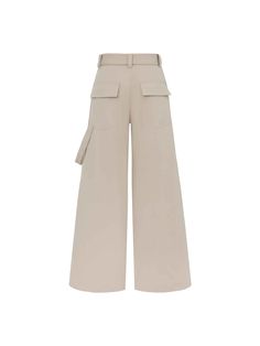 MO&Co. Women's Straight Leg Cargo Pants Elevate your casual style with our pants. Crafted from a comfy cotton blend, these pants offer a relaxed fit and wide legs that will pool effortlessly over your shoes. The folded details at the knee add a touch of industrial chic. Perfectly pairs with a fitted top for a laid-back yet trendy look. Features : - Relaxed fit, wide leg, full length- Knee pleated design, including belt- Multi cargo pockets and flap pocket at the back Code: MBD1PATT07The back len Baggy Cotton Pants For Work, Wide Leg Cargo Pants With Five Pockets For Spring, Beige Wide Leg Pants With Five Pockets For Work, Beige Wide-leg Pants With Five Pockets, Wide Leg Cotton Pants With Belt Loops, Relaxed Fit Cotton Wide Leg Pants With Pockets, Baggy Wide-leg Cargo Pants With Five Pockets, Beige Wide-leg Workwear Parachute Pants, Baggy Wide Leg Cotton Cargo Pants