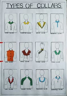 the types of collars in different colors