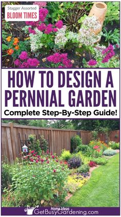 the cover of how to design a perennial garden complete step - by - step guide