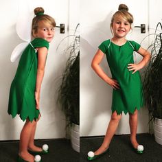 Easy Tinkerbell costume . Perfect for world book day Tinkerbell Costume Diy, Tinkerbell Costume Kids, Easy Kids Costumes, Book Characters Dress Up, Toddler Boy Halloween Costumes