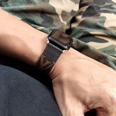 CLASSIC BROWN FLOWER LUXURY IWATCH STRAP – THEROXYMOB Luxury Black Adjustable Apple Watch Band, Designer Watch Accessories With Leather Strap And Rectangular Shape, Designer Rectangular Watch Accessories With Leather Strap, Trendy Black Leather Strap Apple Watch Band, Luxury Black Watch Bands With Bracelet Strap, Luxury Black Leather Strap Watch Bands, Modern Black Watch Bands As Fashion Accessory, Luxury Leather Strap Apple Watch Band For Business, Luxury Black Watch Band For Everyday Use