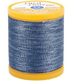 the spool thread is blue and white