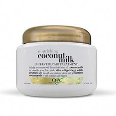 Coconut Milk For Hair, Coconut Oil Mask, Oil For Curly Hair, Coconut Oil Hair Growth, Skin Care And Makeup, Hair Repair Treatments, Beauty Products You Need, Coconut Oil Hair Mask, Hair Care Growth