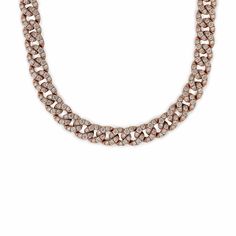 Old-school style gets a modern era update with this Diamond Cuban Link Necklace. Make a statement in bold 14-karat rose gold links adorned with nearly 17 carats of white diamonds. You will love the heft of each articulated necklace link in this new rendition of one of the most iconic jewelry styles. Details14K Rose Gold16.95 Carats of DiamondsLength: 20 Inches Iconic Jewelry, Cuban Link Necklace, Jewelry Styles, School Style, Cuban Link, Watch Necklace, School Fashion, Link Necklace, White Diamonds