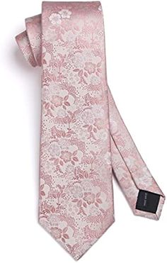 Silk blend + Polyester hand wash only Imported HTF3001K28S Necktie: 3.4 '' x 59 '' (8.5cmx 150cm); Handkerchief : 12'' x 12 '' (31cm x 31cm) Occasions for weddings/religious/official ceremonies/formal events etc. Gifts as thanksgiving/Xmas/valentine's day/birthday etc. Packaging includes: Necktie + Pocket Square Spring Formal Pink Ties, Pink Floral Print Ties For Spring, Pink Floral Print Ties For Summer, Pink Floral Print Tie For Summer, Pink Floral Print Summer Ties, Elegant Pink Floral Print Tie, Elegant Pink Summer Ties, Pink Summer Ties For Gifts, Mens Floral Ties