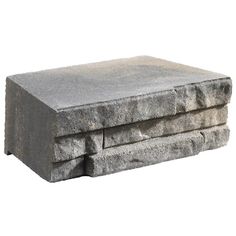 an image of a stone box on white background