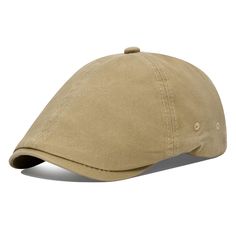 PRICES MAY VARY. 100%cotton Adjustable Size: 58cm(7 1/4) - 60cm(7 1/2), One size stretch fit most for normal adult Classic 7 colors available, Army Green, Black, Burgundy, Dark Grey, Khaki, Navy, White Newsboy Flat cap Cabbie Hat Ivy Hunting Caps Irish Ideal for daily dressing, casual wear, and outdoor sport 
VOBOOM Cotton Washing Flat Cap Cabbie Hat Gatsby Ivy Irish Hunting Newsboy
 Style: old school style, newsboy hat with sweatband 
 Interior: no lining 
 Brim: small stiff brim in front 

 Fe Khaki Cotton Baseball Cap, Khaki Cotton Cap, Khaki Cotton Baseball Cap With Short Brim, Classic Cotton Khaki Baseball Cap, Classic Cotton Hat With Adjustable Fit, Classic Adjustable Cotton Hat, Beige Cotton Flat Bill Baseball Cap, Hunting Caps, Flat Cap Men