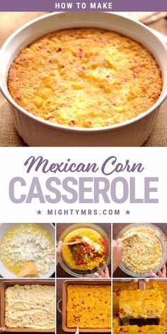 How to Make Mexican Corn Casserole Mexican Corn Casserole, Cornbread Dinner, Pimento Peppers, Baked Corn Casserole, Best Potluck Dishes, Creamy Corn Casserole, Traditional Thanksgiving Recipes, Green Beans Side Dish, Green Chilis