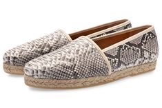 PYTHON ESPADRILLES Python, Perfect Pair, Piping, Leather Shoes, Are You The One, Calf Skin