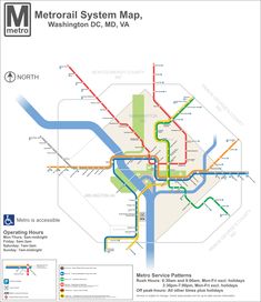 the metro system map is shown here