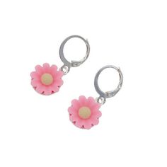 Team Unity, Pink Flower Earrings, Unique Floral Design, Flower Dangle Earrings, Handmade Boutique, Handmade Fashion Jewelry, Garnet Jewelry, Earrings Pink, Resin Flowers