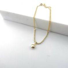 "\"14k Gold Heart Charm Bracelet | Puffy Heart Pendant Bracelet w/ Beaded Gold Ball Chain, Dainty Gift for Woman Daily Use | Gift for Her\" P R O P E R T I E S * Material: 14k Yellow Gold, 14k Rose Gold, 14k White Gold * Charm Dimensions: 0,28\" x 0,24\" // 7mm x 6mm * Ball Diameter: 0,08\" // 2mm (±10%) * Cable Chain Width: 0,04\" // 1mm (±10%) * Weight: 0,063oz // 1,78gr (±10%) * Size: 6\" - 8\" // 15,2cm - 20,3cm (Please contact me for different sizes) ∙ P R O D U C T I O N ∙ ‣ All of our pro Dainty Heart Charm Bracelet With Round Beads, Dainty Jewelry With Heart Charm And Round Beads, Gold Ball Chain Bracelet Gift, Gold Jewelry With Heart Charm And Round Beads, Dainty Heart Bracelet With Round Beads, Dainty Ball Chain Bracelet For Gift, Gold Heart Bracelet With Round Beads In Dainty Style, Dainty Gold Bracelet With Beaded Chain For Gift, Dainty Gold Bracelet With Beaded Chain As Gift